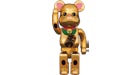 Bearbrick beckoning cat gold-plated emission 400%