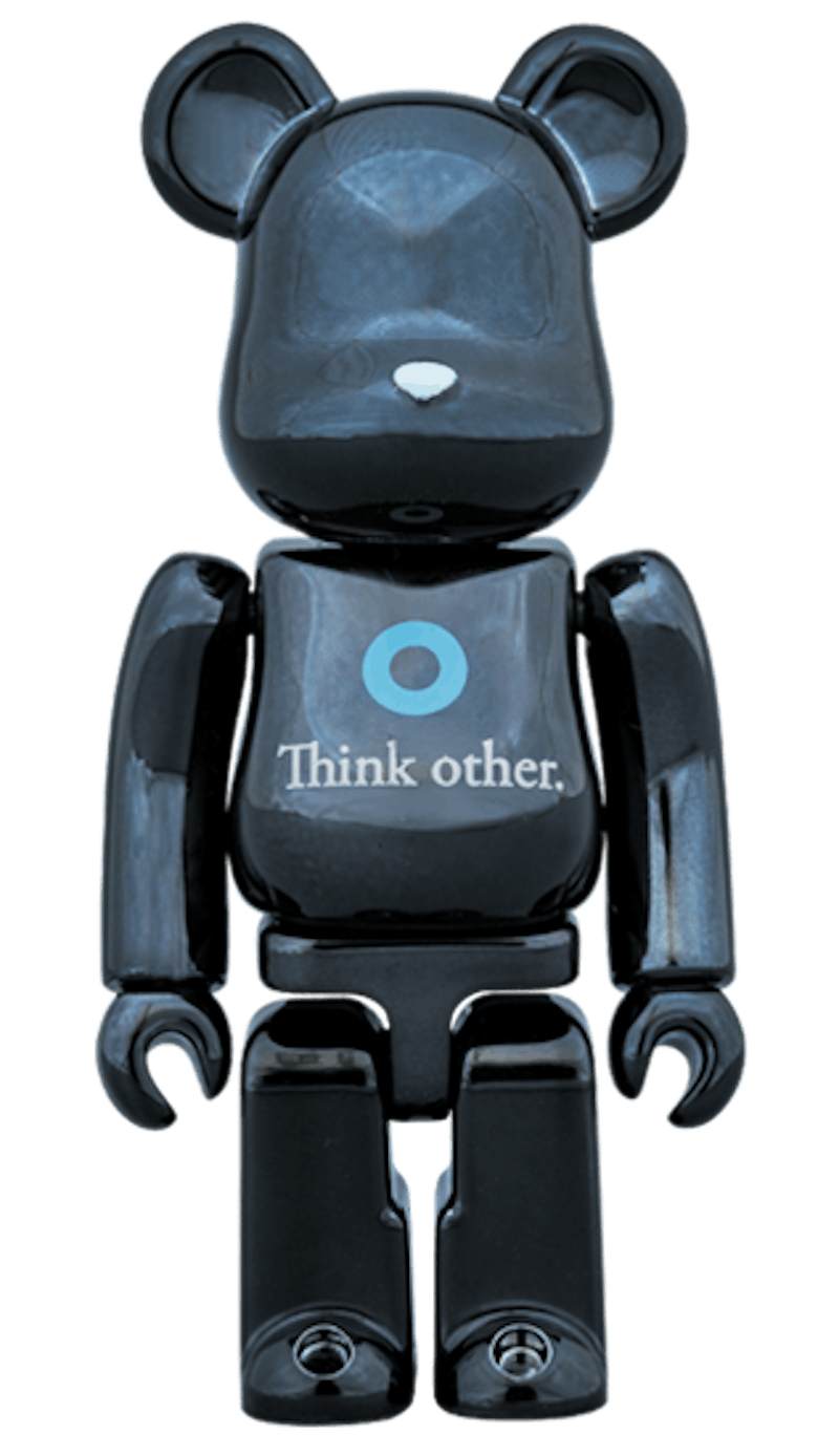 あーちゃんBEべブラック Bearbrick x Pharrell Williams i am OTHER 100% Black - US
