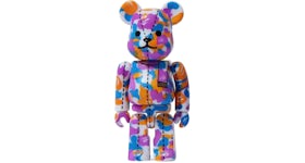 Bearbrick x A Bathing Ape 28th Anniversary Camo #2 100% Purple/Blue/Orange