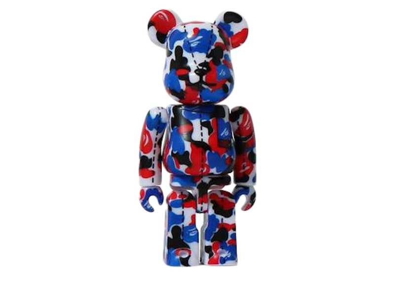 Bearbrick x A Bathing Ape 28th Anniversary Camo #2 100% Red/Blue 