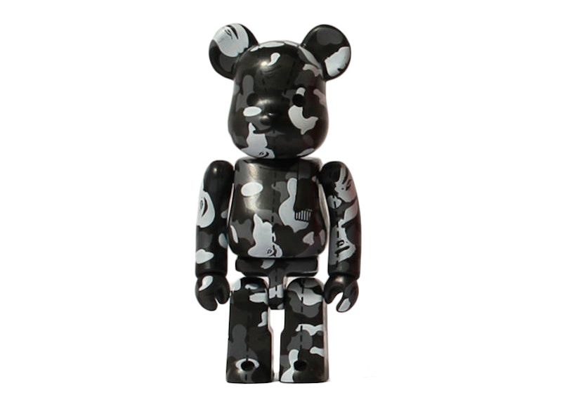 Bearbrick x A Bathing Ape 28th Anniversary Camo #3 100% Black/Grey - US