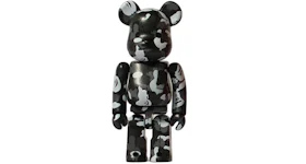 Bearbrick x A Bathing Ape 28th Anniversary Camo #3 100% Black/Grey