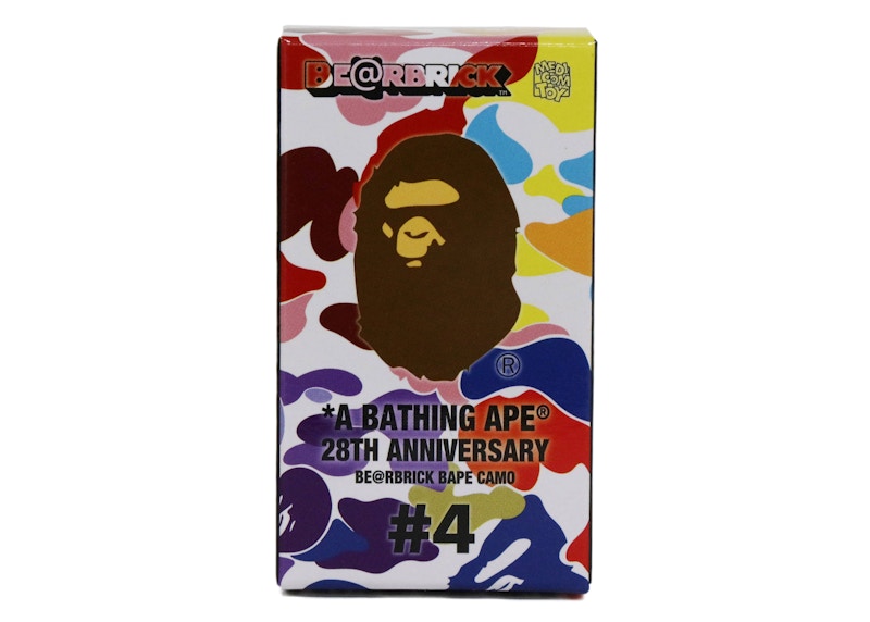 Bearbrick x A Bathing Ape 28th Anniversary Camo #4 100% Blue - US