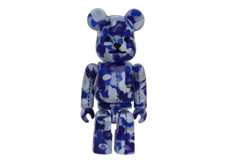 Bearbrick x A Bathing Ape 28th Anniversary Camo #4 100% Blue - US