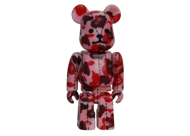 Bearbrick x A Bathing Ape 28th Anniversary Camo #4 100% Red - US