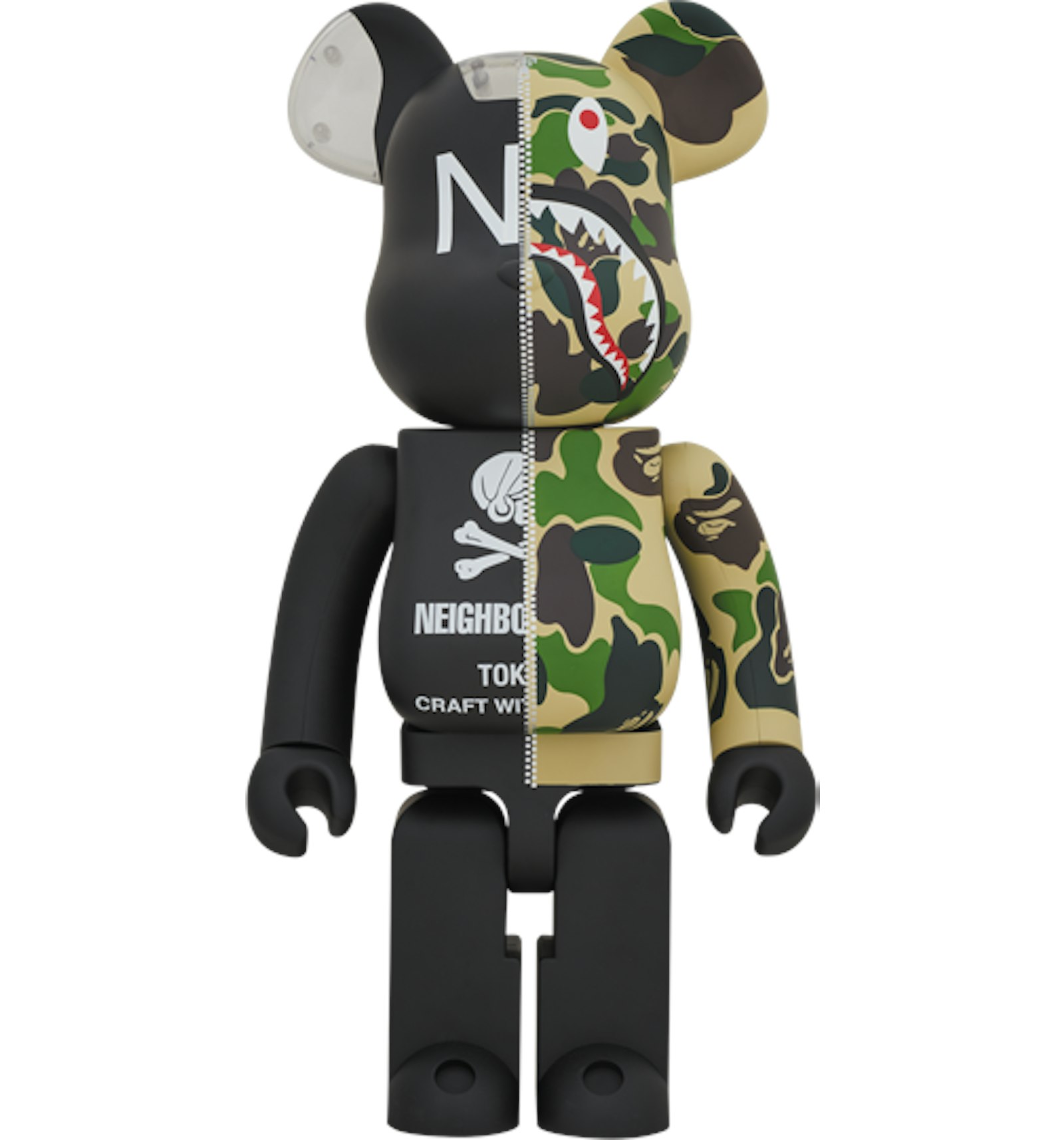 Bearbrick x A Bathing Ape x Neighborhood 1000% Multi