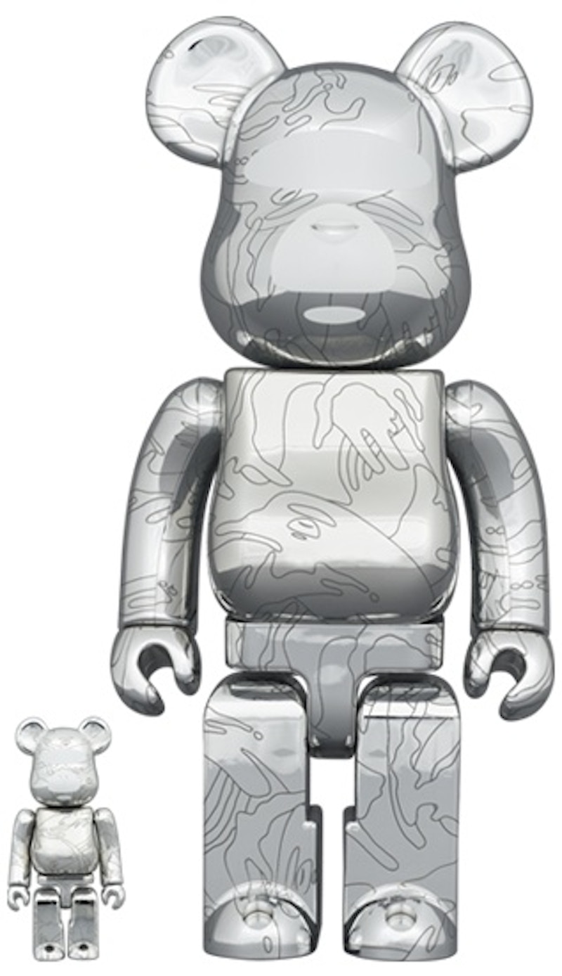 Bearbrick x AAPE by A Bathing Ape 10th Anniversary 100% & 400% Set 