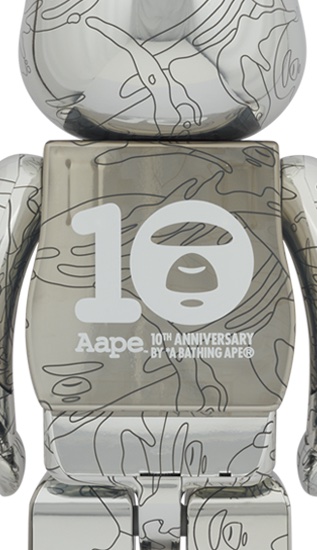 Bearbrick x AAPE by A Bathing Ape 10th Anniversary 1000% - US