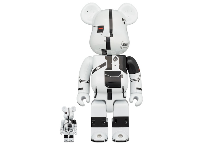 Bearbrick x MCM 100% & 400% Set White Chrome Ver. - US