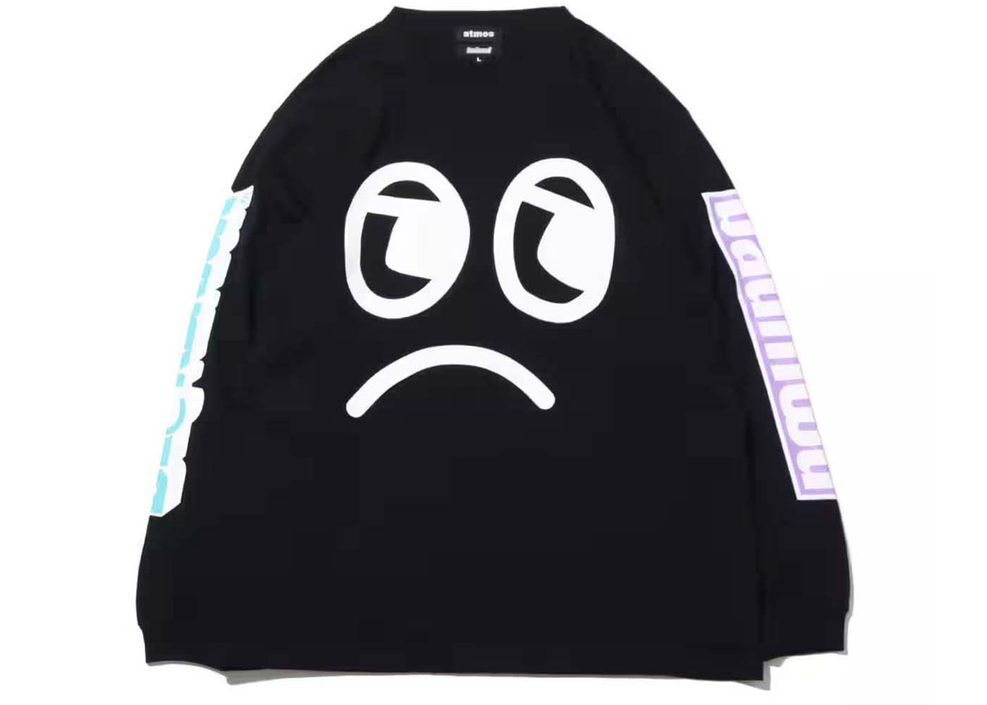 Bearbrick x Atmos × BADMOOD L/S Tee Black/White Men's - US