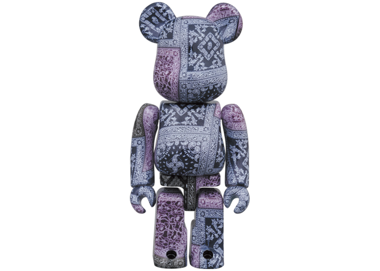 Bearbrick x BAPE Black Bandana 100% & 400% Set - US