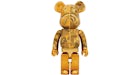 Bearbrick x BAPE 迷彩鯊魚 1000% 金色