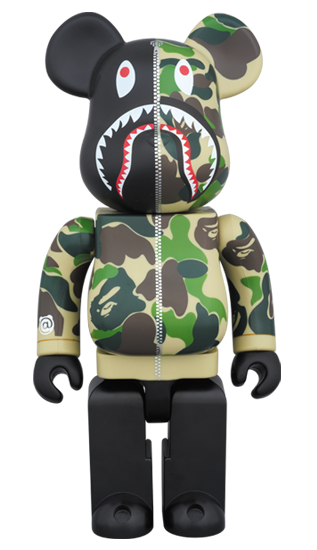 Bearbrick x BAPE Camo Shark 400% Green - US