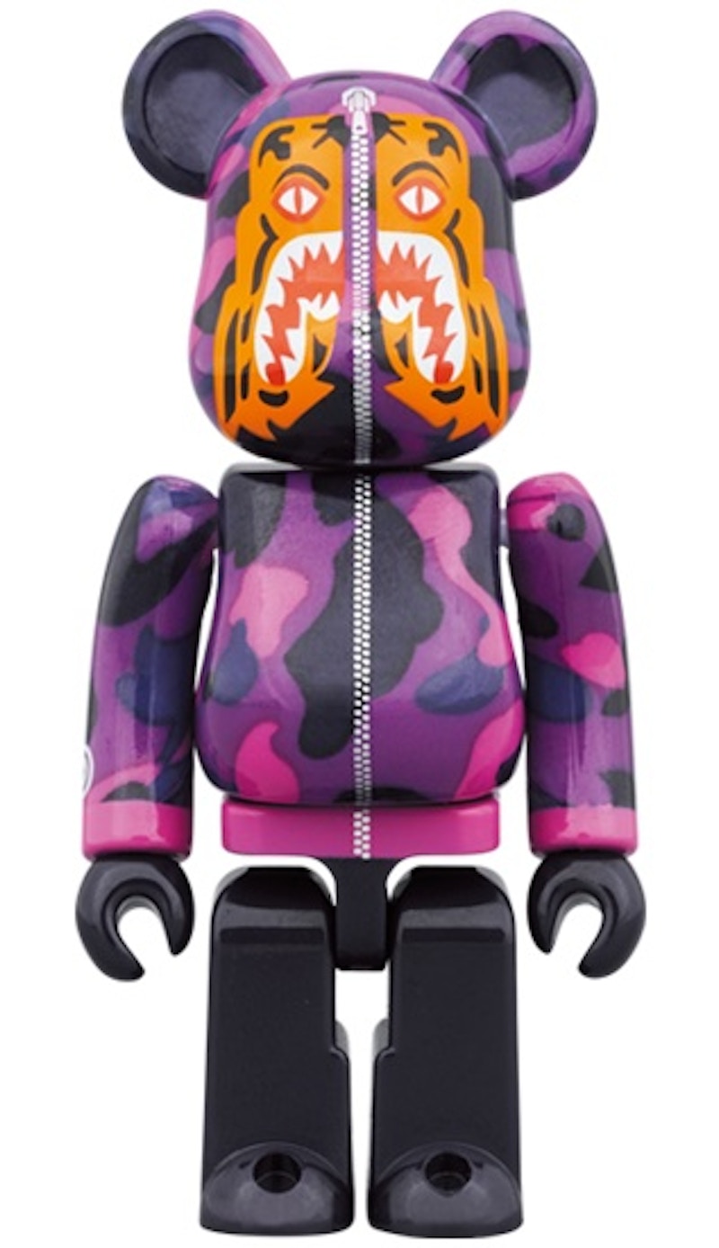 Bearbrick x BAPE Camo Tiger 100% & 400% Set Purple - US