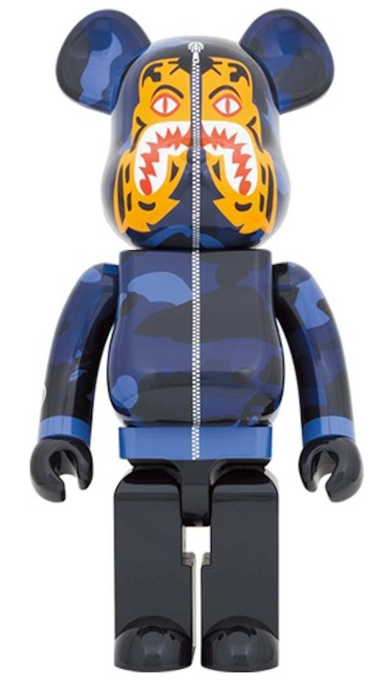 Bearbrick x BAPE Camo Tiger 1000% Blue - US