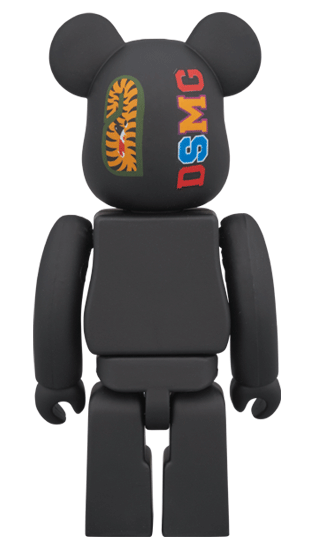 Bearbrick x BAPE DSMG 5th Shark 100% Black - US