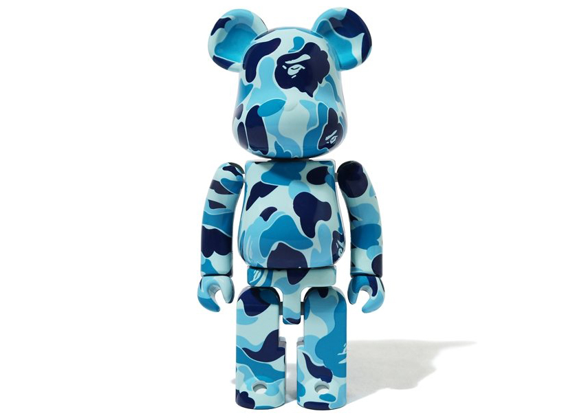 Bearbrick x BAPE Medicom Toy ABC Camo Chogokin 100% Blue