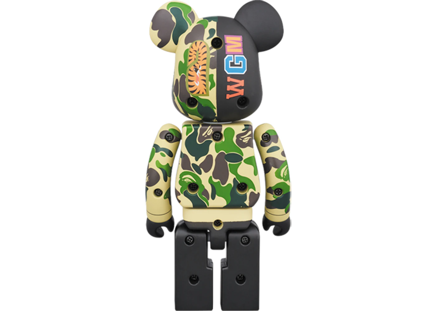 Bearbrick bape top camo shark