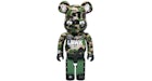 Bearbrick x BAPE XLBWK Livaken Knu ABC Camo 1000% Green