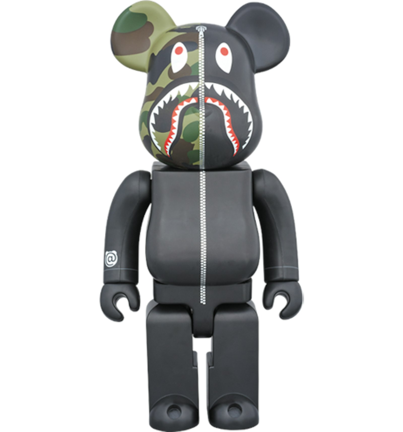 Bearbrick x Bape 1st Camo Shark 1000% Black - US