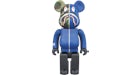 Bearbrick x Bape Camo Shark 1000% Blue
