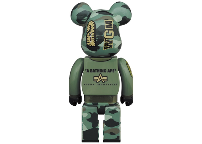 Bearbrick x Bape x Alpha Industries 100% & 400% Set - CN