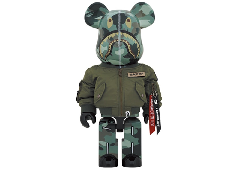 Bearbrick x Bape x Alpha Industries 1000%