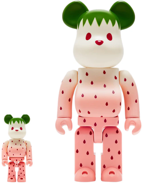 Bearbrick x CLOT Summer Fruits Snow Strawberry 100% & 400% Set