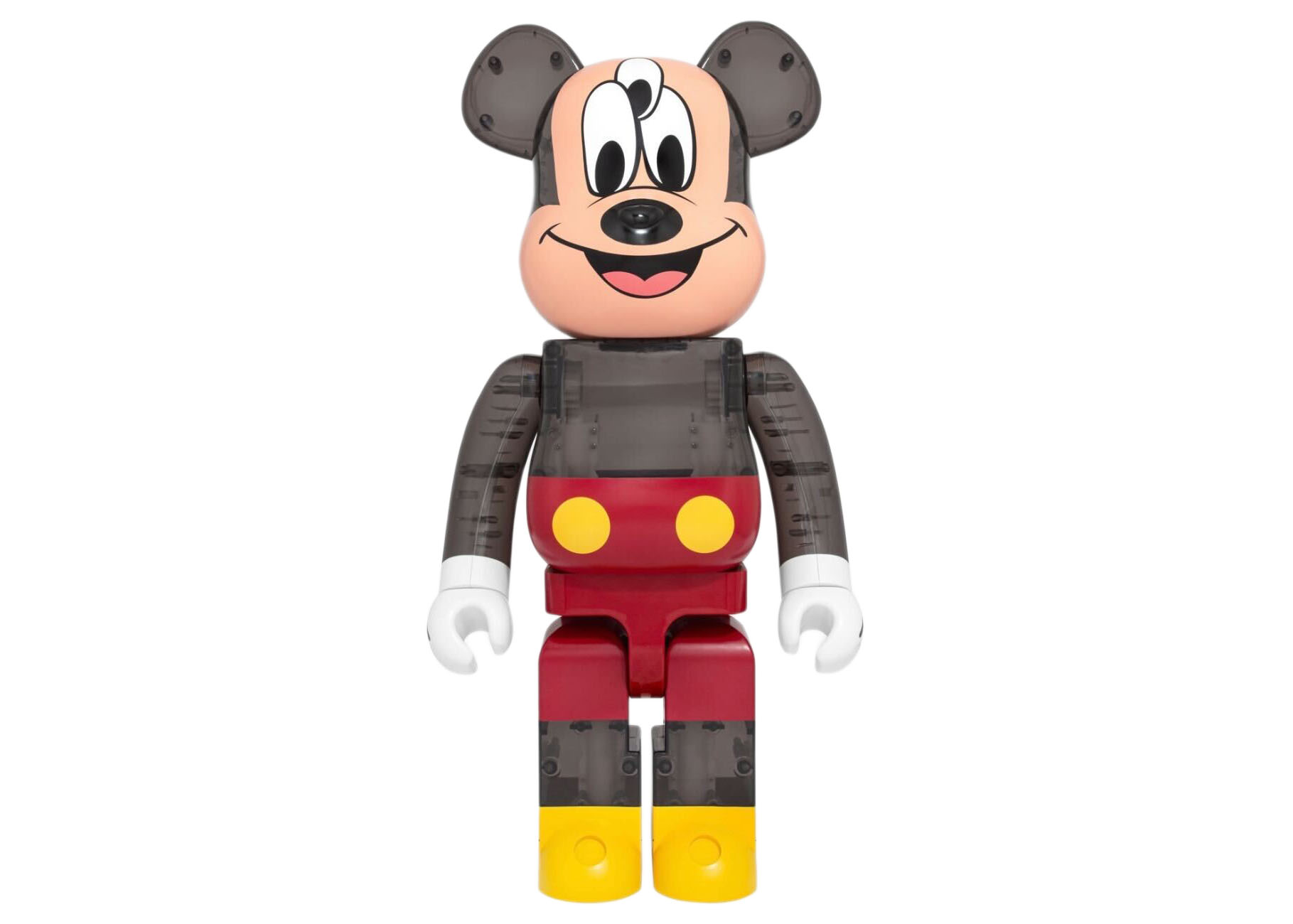 Bearbrick x CLOT x 3125C x Disney 3-Eyed Mickey Mouse 1000% Translucent  Black