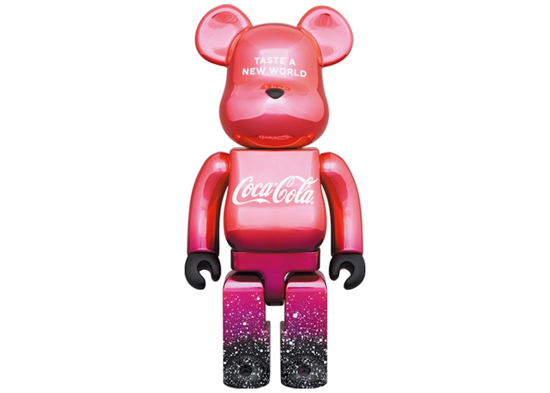 Bearbrick atmos x Coca-Cola 1000% Clear Red - US