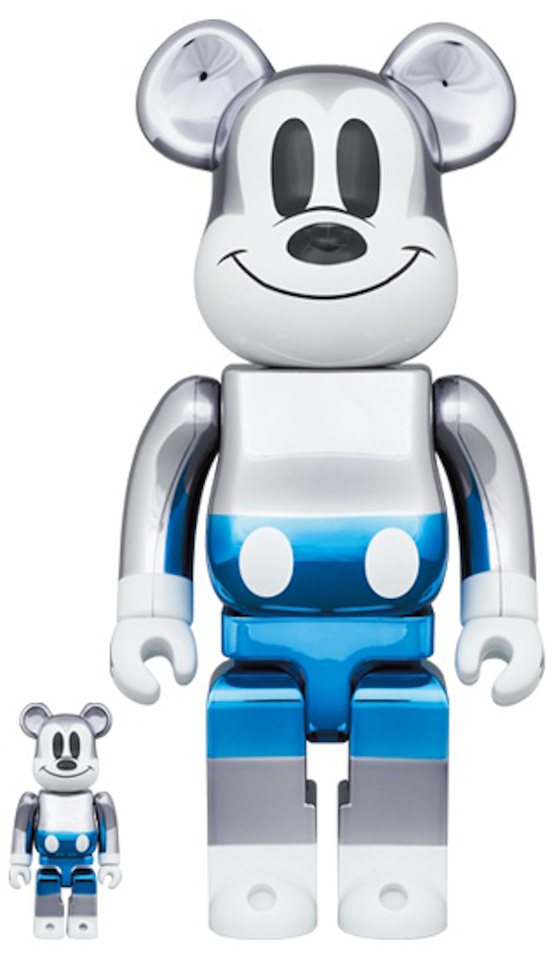 Bearbrick Mickey Mouse 2020 100% amp; 400% Set Bamp;W Ver.