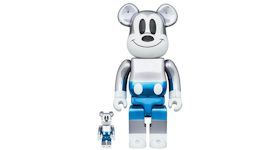 Bearbrick x Disney Fragmentdesign Mickey Mouse 100% & 400% Set Blue Ver.