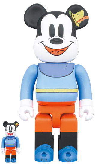 Bearbrick x Disney Mickey Mouse (Brave Little Tailor) 100% & 400