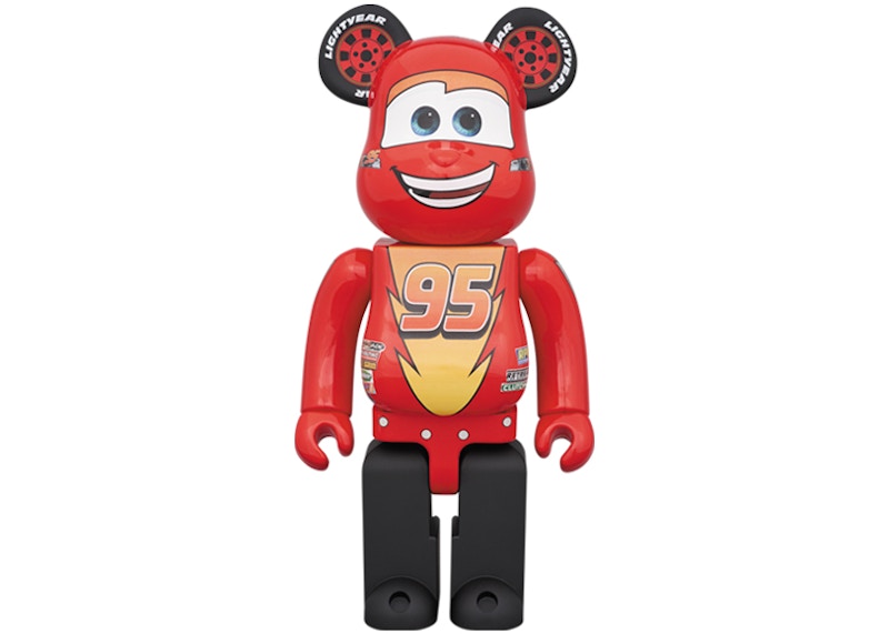 Bearbrick x Disney Pixar Lightning McQueen 1000% Red