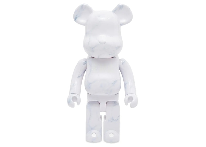 Bearbrick x END. 1000% White Marble