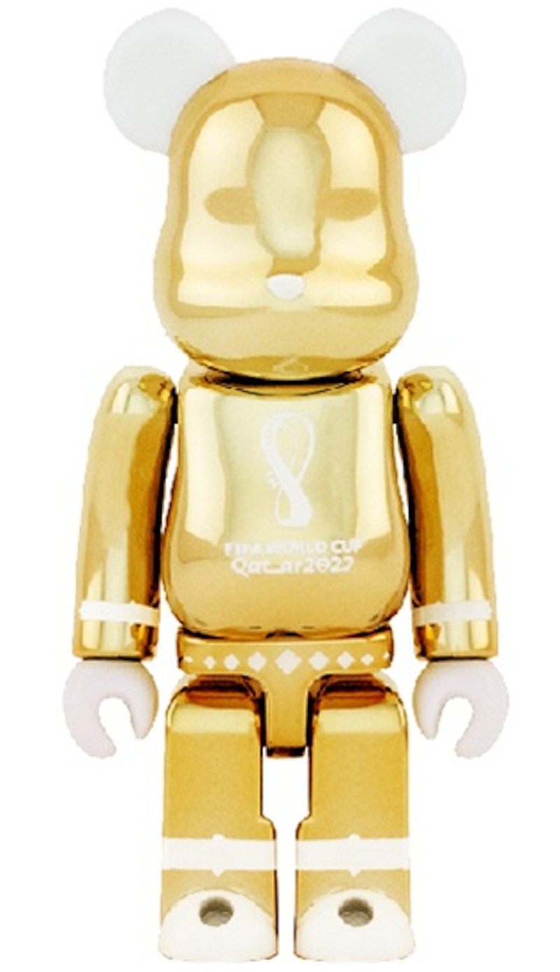 Bearbrick x FIFA World Cup Qatar 2022 100% & 400% Set Gold