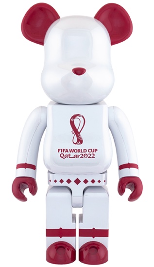 Bearbrick x FIFA World Cup Qatar 2022 1000% White Chrome - US