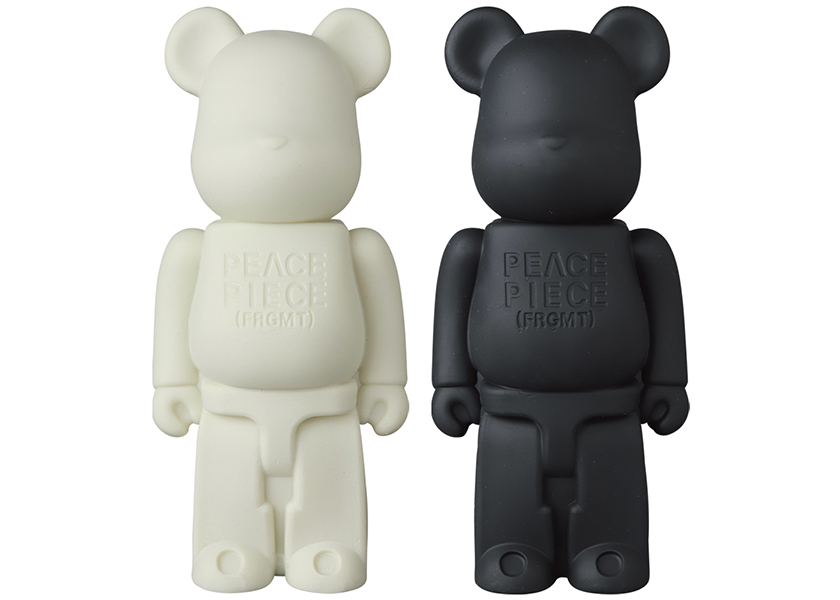 Bearbrick x Fragment Squeeze 200% Set of 2 Off White/Black - US