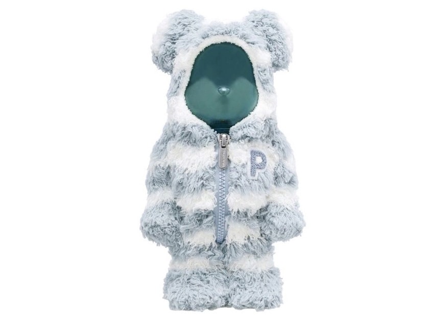 Bearbrick x Gelato Pique Pajamas 400% White/Blue -