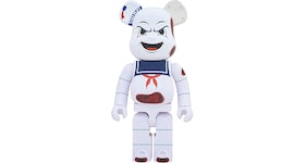 Bearbrick x Ghostbusters Stay Puft Marshmellow Man Angry Face 1000% White