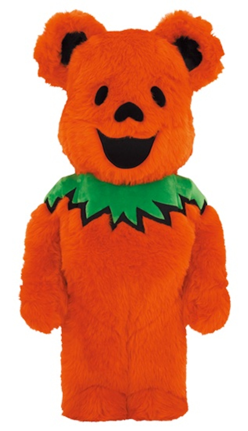 Bearbrick x Grateful Dead Dancing Bear Costume Ver. 1000% Orange - GB