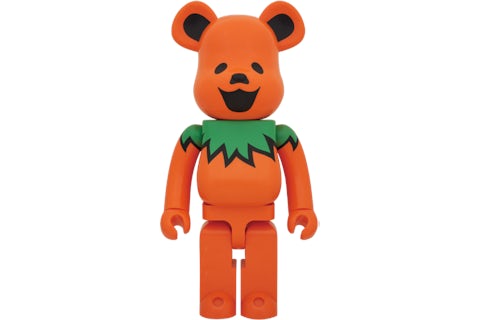 Bearbrick x Grateful Dead Dancing Bears 1000% Orange - US Bearbrick x Grateful Dead Dancing Bears 1000% Orange - US