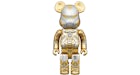 Bearbrick x Hajime Sorayama x Marvel Iron Man Reverse 1000% Gold/Silver