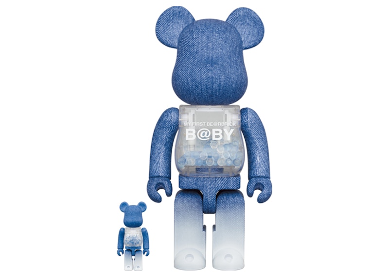 トップ BE@RBRICK X-girl 2021 400％100%ブルー キャラクターグッズ ...