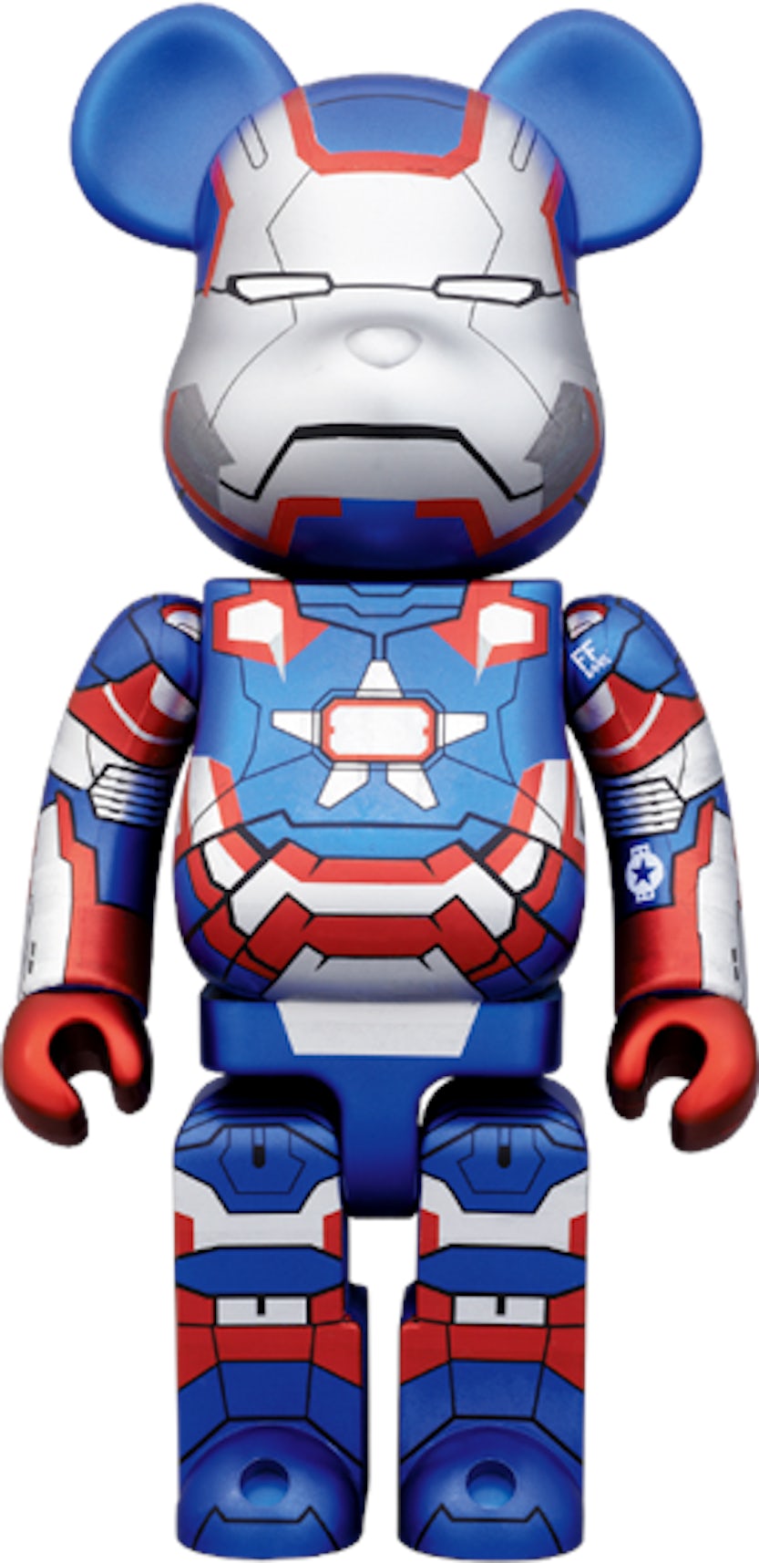 Bearbrick x Iron Man Iron Patriot 400% Blue - US