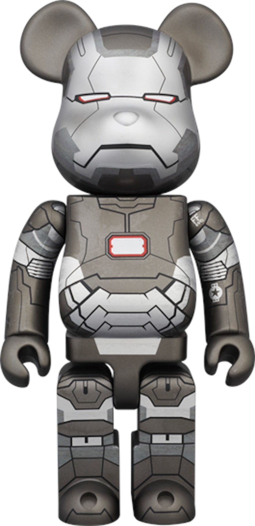 Bearbrick x Iron Man War Machine 400% Silver - US
