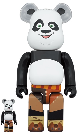 Bearbrick x Kung Fu Panda 100% & 400% Set - US