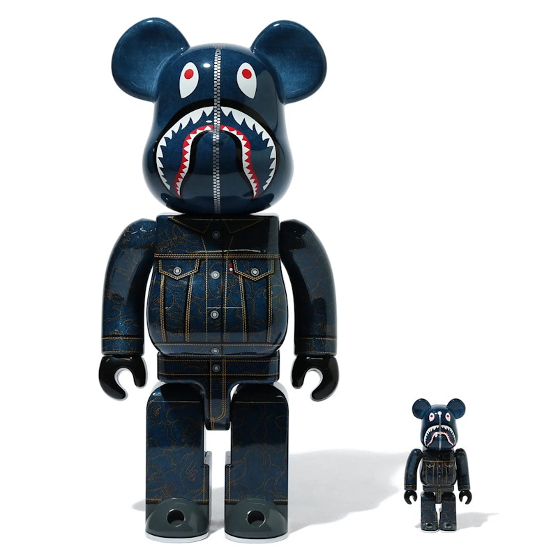 Bearbrick x BAPE x Levi's 100% & 400% Set