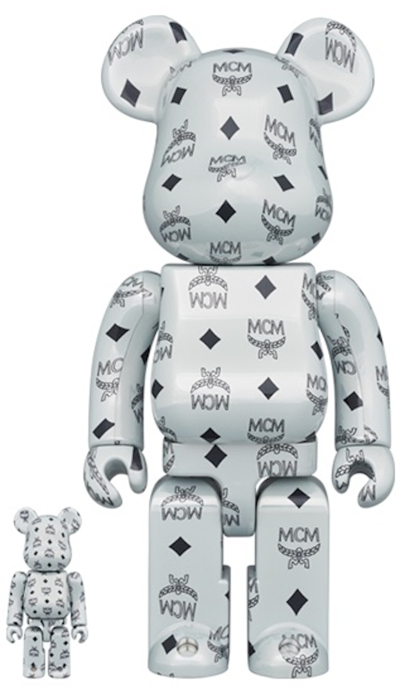 BE@RBRICK MCM WHITE CHROME 100％ \u0026 400％ | labiela.com