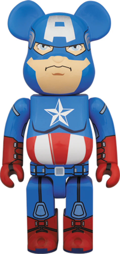 Bearbrick x Marvel Captain America 400% Blue - US